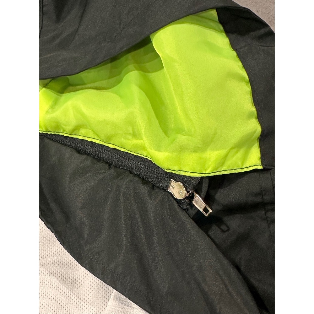 Saphirose Kids Waterproof Rain Jacket Black Neon Yellow XXL 10-12 Windbreaker - Picture 4 of 6